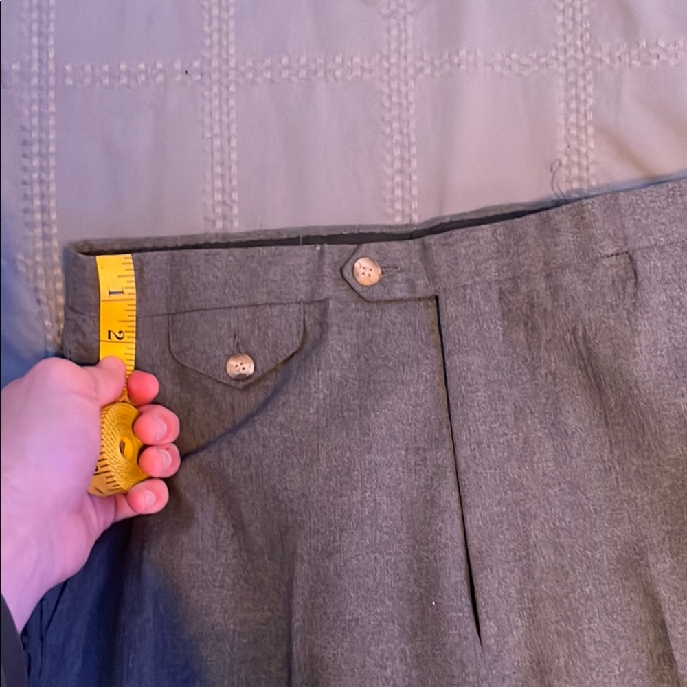 Vintage Gray Pleated trousers